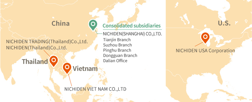 Map of overseas bases