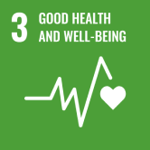 SDGs Goal 3 “Good Health and Well-Being” icon (heartbeat line and heart symbol)